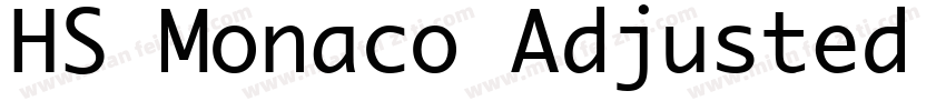 HS Monaco Adjusted Medium字体转换